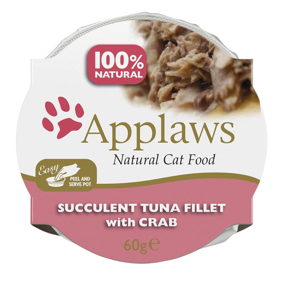 Applaws Cat Nassfutter Pots Saftiges Thunfischfilet mit Krabben