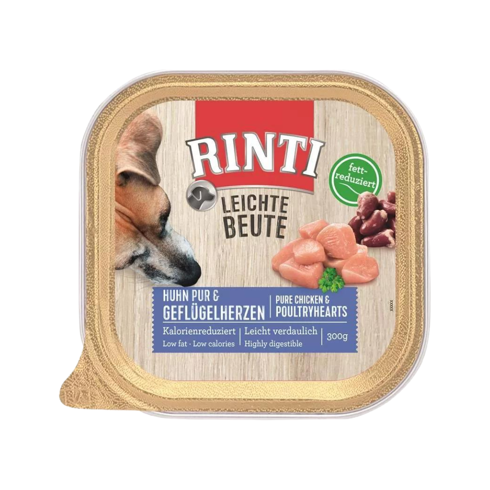 Rinti Bowl Easy Prey Pure Kip & Gevogelte Harten