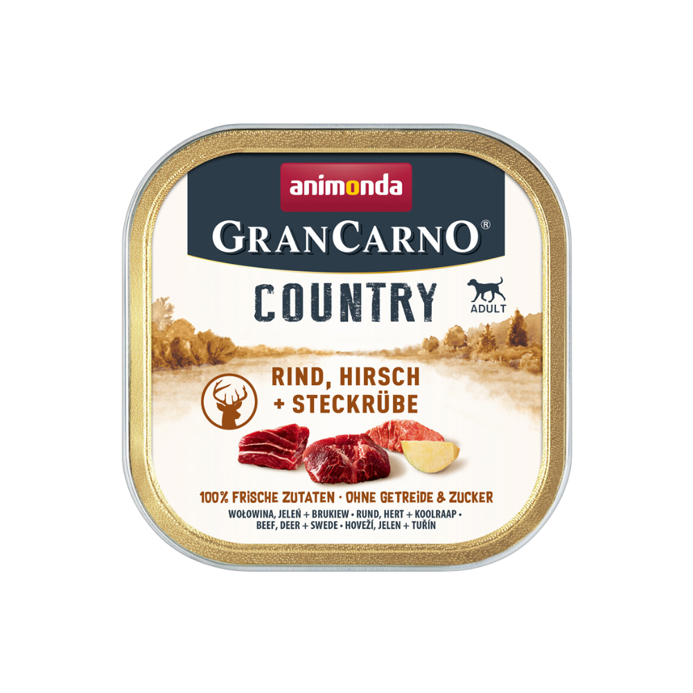 Animonda GranCarno Country Adult rundvlees, hert + raap