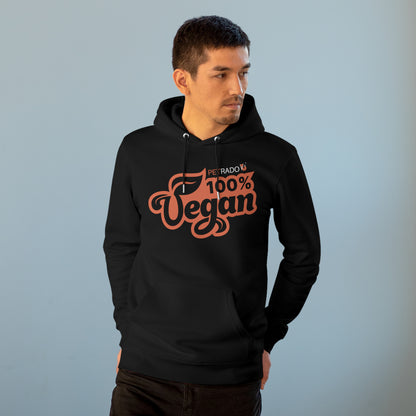 PETRADO Unisex Cruiser-hoodie "100% VEGAN"