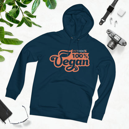 PETRADO Unisex Cruiser-hoodie "100% VEGAN"