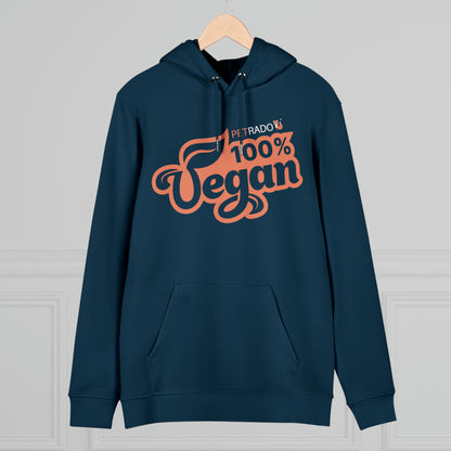 PETRADO Unisex Cruiser-hoodie "100% VEGAN"