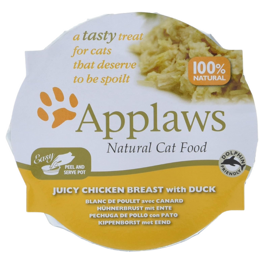 Applaws Cat Natvoer Potten Fruitige kipfilet met eend