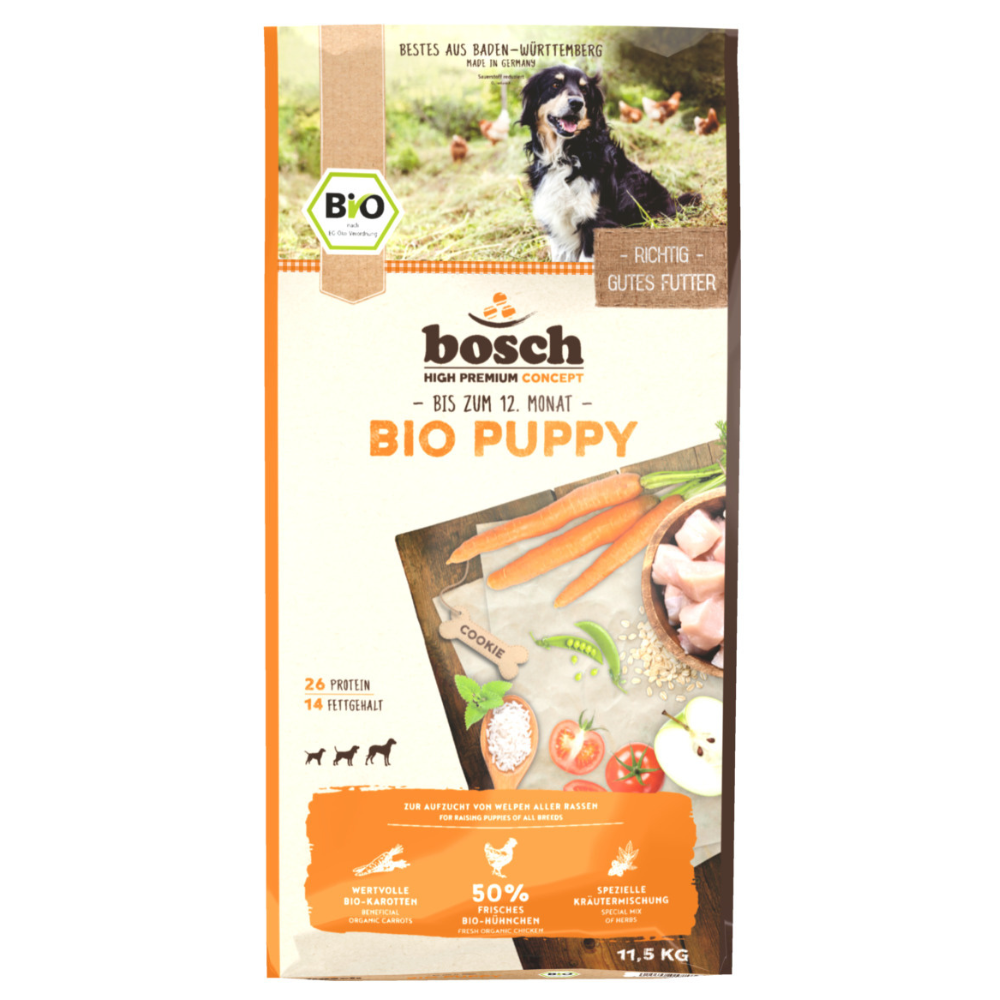 bosch Biologische Puppy Kip &amp; Wortelen