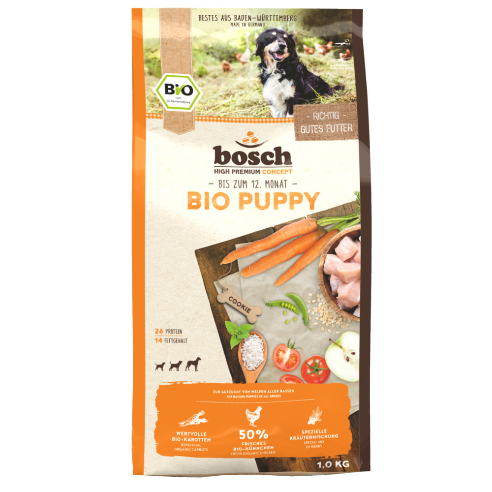 bosch Biologische Puppy Kip &amp; Wortelen