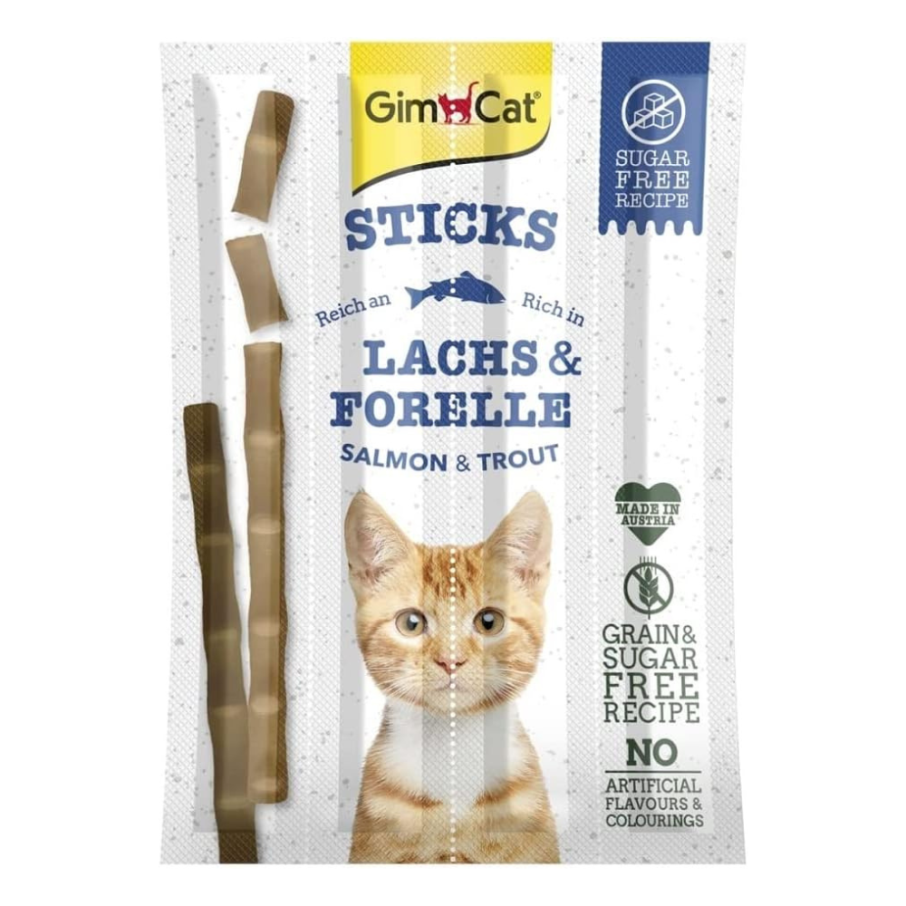 GimCat Sticks Zalm &amp; Forel 4 stuks