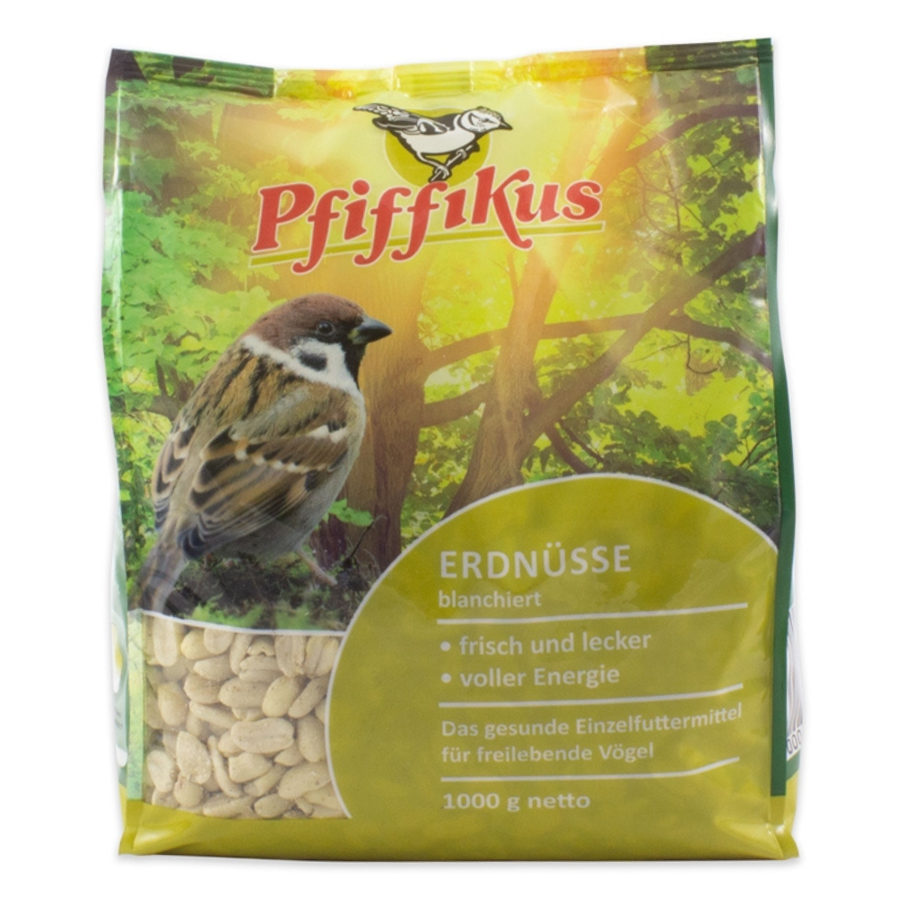 Pfiffikus geblancheerde pinda's