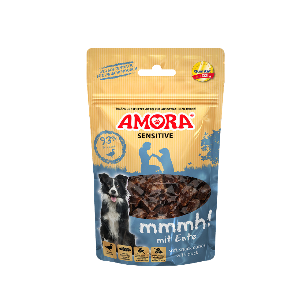 AMORA Dog Snack Sensitive Mmmh! Mit Ente