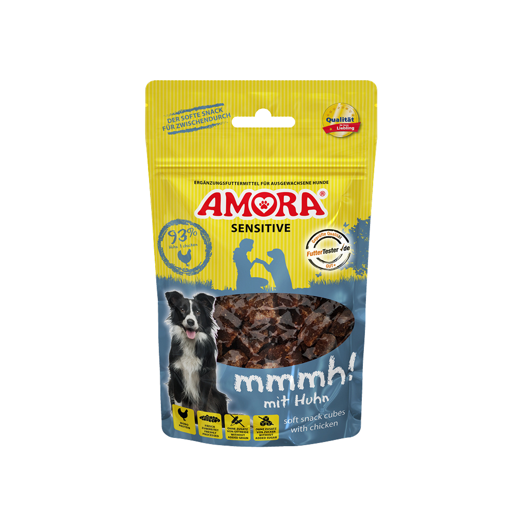 AMORA Dog Snack Sensitive Mmmh! Mit Huhn
