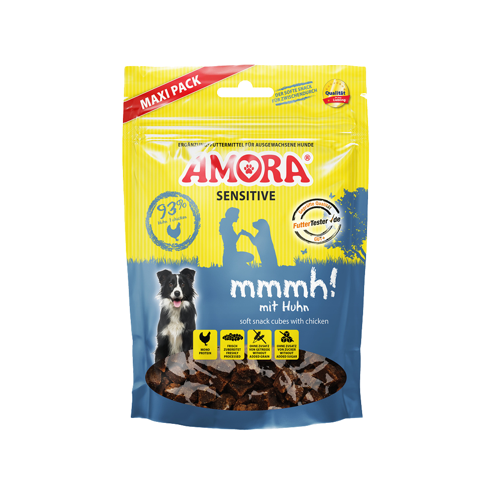 AMORA Dog Snack Sensitive Mmmh! Mit Huhn