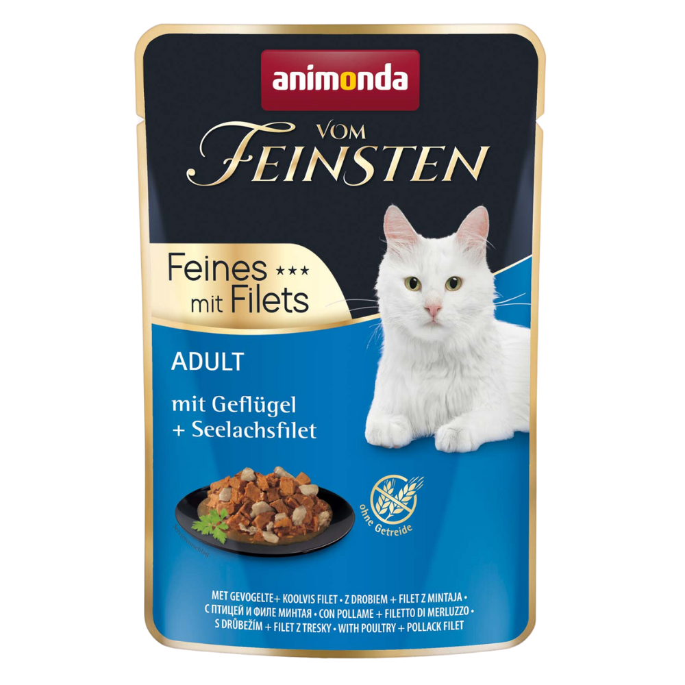 Animonda Vom Feinsten Adult Feines mit Filets mit Geflügel + Seelachsfilet
