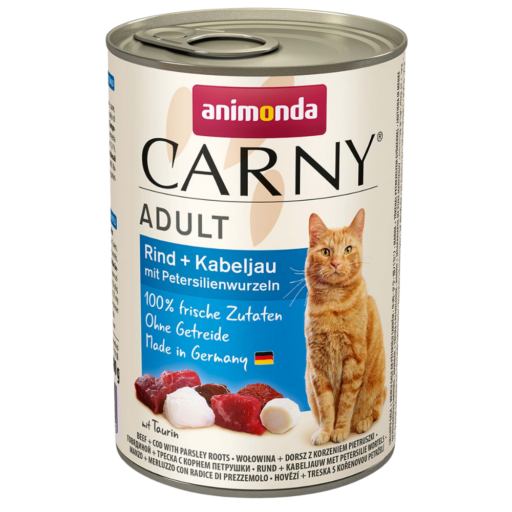 Animonda Carny Adult Rind + Kabeljau mit Petersilienwurzeln