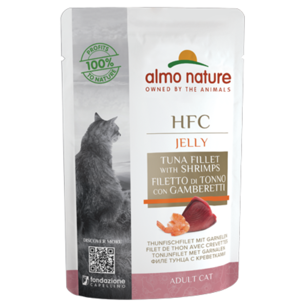 Almo Nature HFC Jelly tonijnfilet met garnalen
