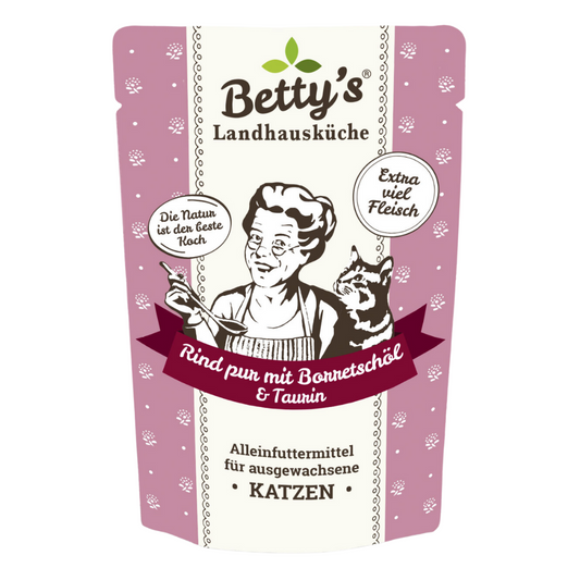 Betty`s Country House Kitchen puur kattenrundvlees met bernagieolie