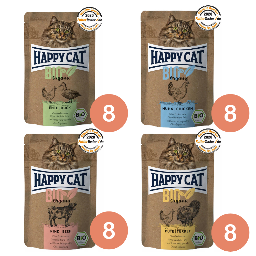 Happy Cat Bio Pouch mixpakket