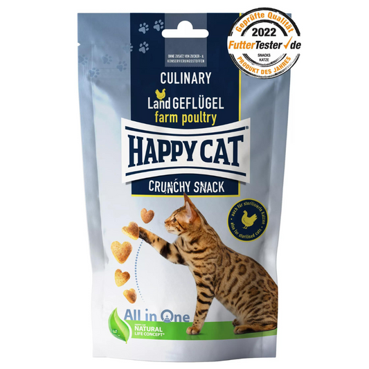 Happy Cat Culinaire Krokante Snack Landgevogelte