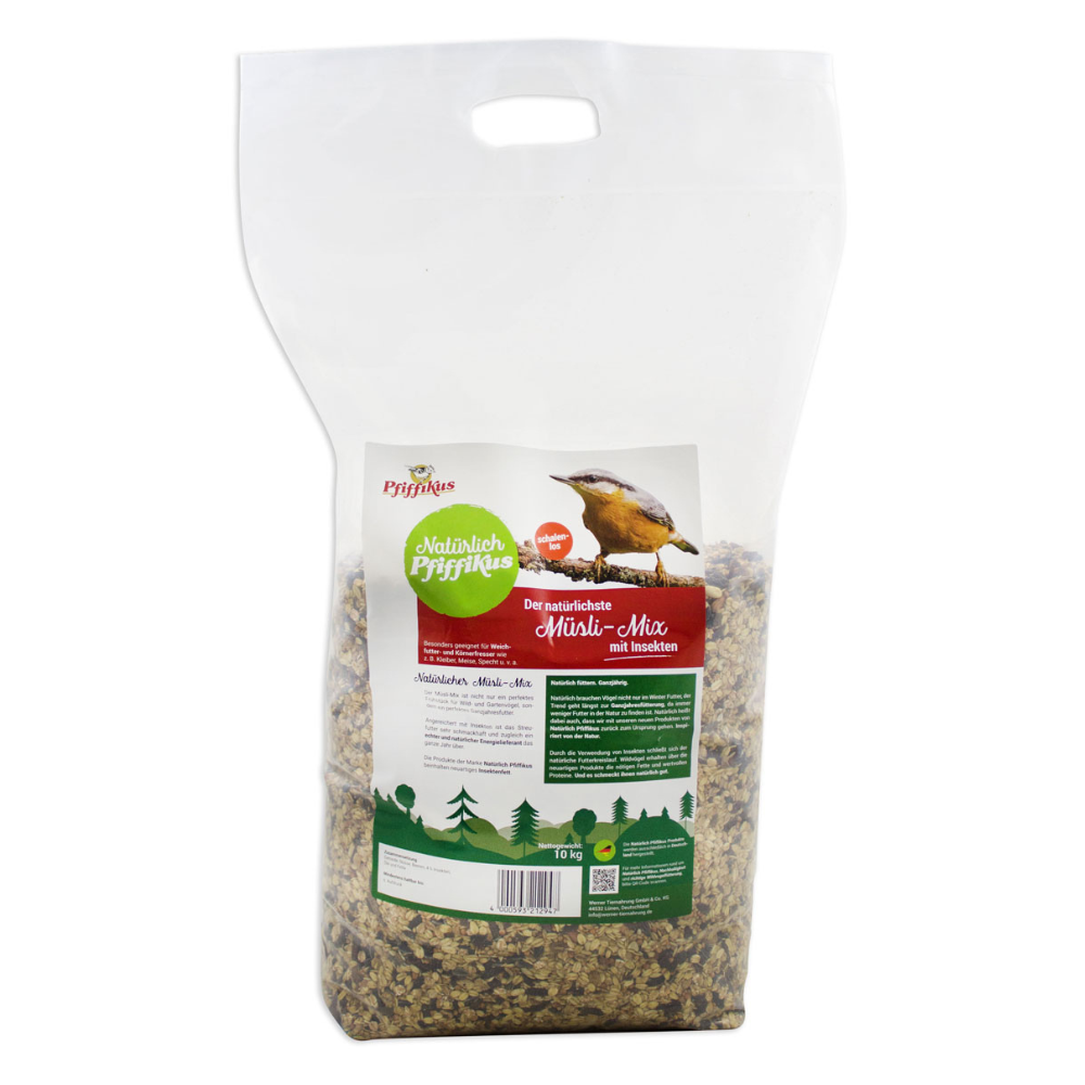 Natuurlijk Pfiffikus muesli mengen met insecten