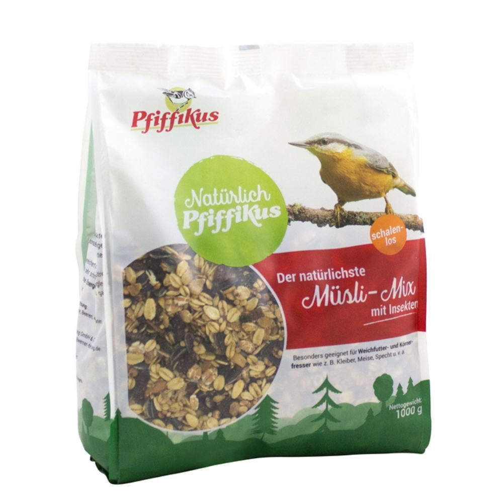 Natuurlijk Pfiffikus muesli mengen met insecten
