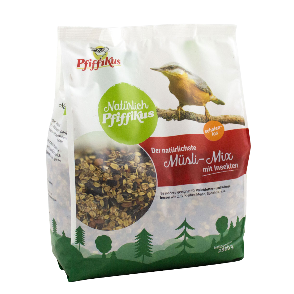 Natuurlijk Pfiffikus muesli mengen met insecten