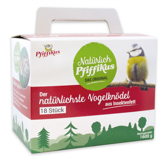 Natuurlijk Pfiffikus-vogelknoedels gemaakt van insectenvet