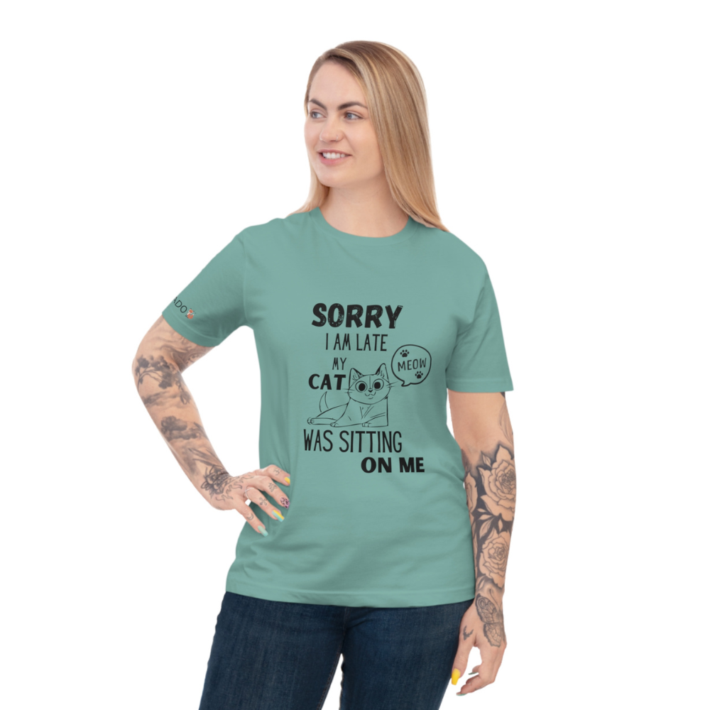 PETRADO Unisex Jersey T-shirt "Katten zitten"
