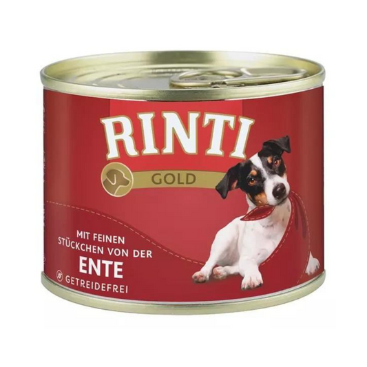Rinti blikje goud met eend