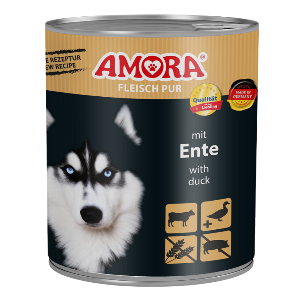 AMORA Dog Fleisch pur Adult mit Ente