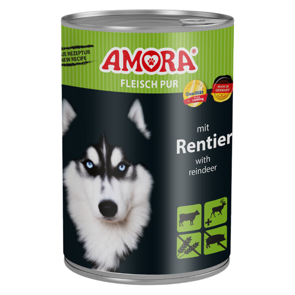 AMORA Dog Fleisch pur Adult mit Rentier