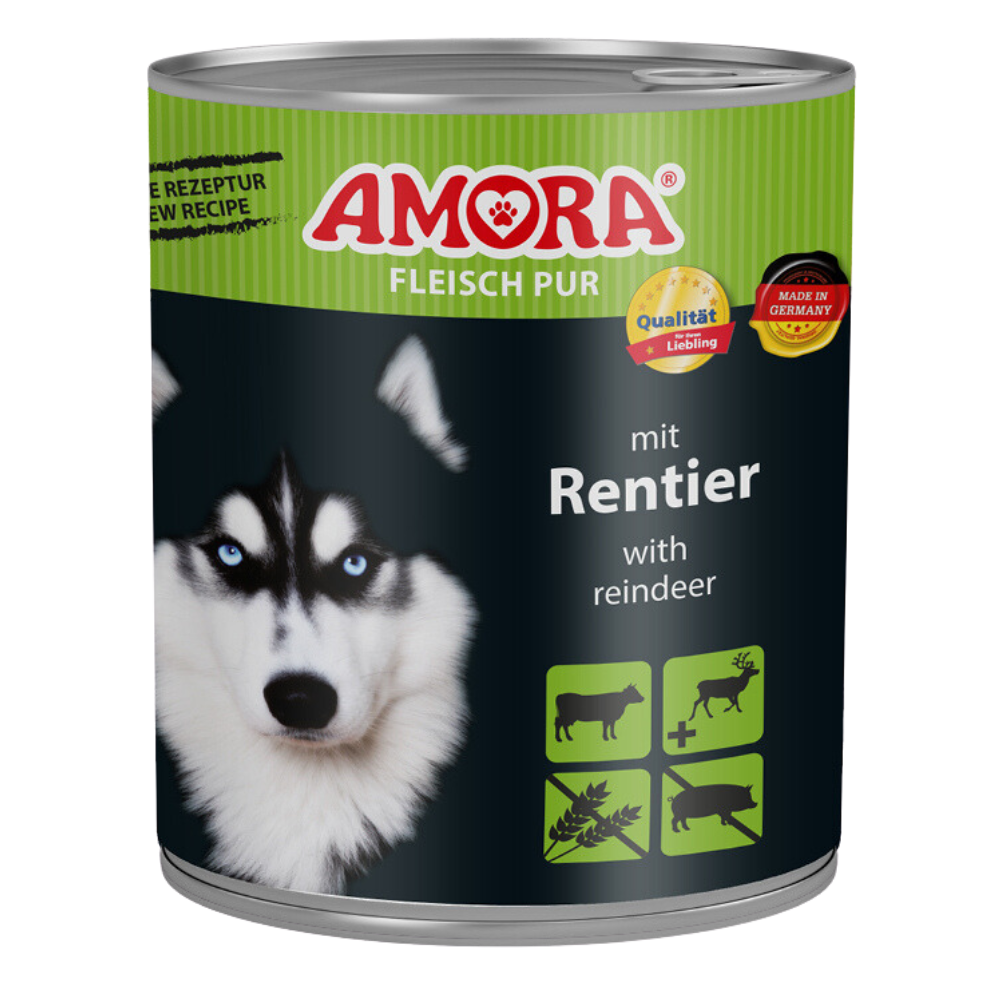 AMORA Dog Fleisch pur Adult mit Rentier